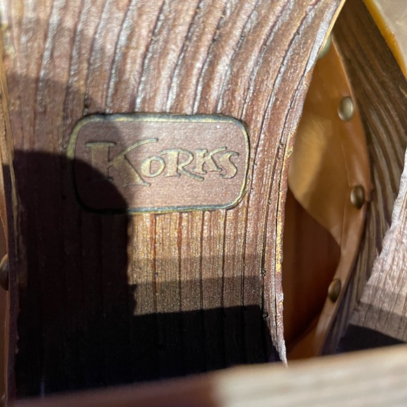 Evah Leather Ankle strap Chunky Block Boho Grommet Sandal Heels pumps retro stud - Picture 8 of 9